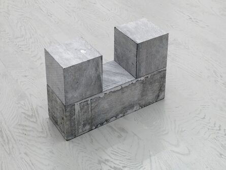 Carl Andre, ‘2 CUBES ON BLOCK’, 2001