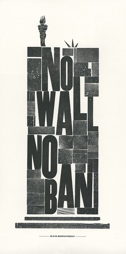 Ivanete Blanco, ‘No Wall No Ban’, 2017