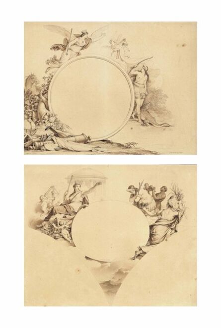 Jean-Michel Moreau, ‘Allegorical designs representing America’, 1807-1808