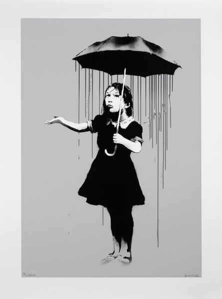 Banksy, ‘Nola ‘Grey Rain’ (Signed)’, 2008