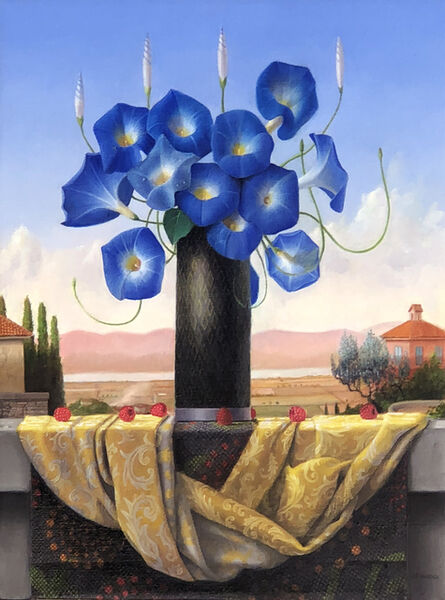 James Aponovich, ‘Still Life with Morning Glories and Berries’, 2021