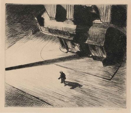 Edward Hopper, ‘Night Shadows (Levin 82)’, 1921