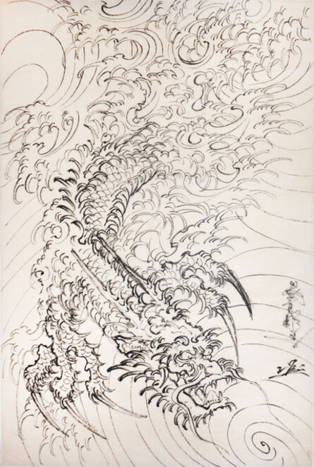 Horiyoshi III, ‘Haryu the Dragon with Waves Descending’, ca. 2010