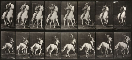 Eadweard Muybridge, ‘Animal Locomotion: Plate 634 (Man Riding Galloping Horse)’, 1887