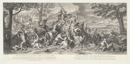 Jean-Baptiste de Poilly after Francois de Troy, ‘[Porus in battle]’