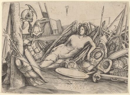 Jacopo de' Barbari, ‘Victory Reclining Amid Trophies’, ca. 1500/1503
