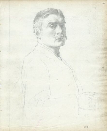 William Strang, ‘Self portrait, 154’, 1890