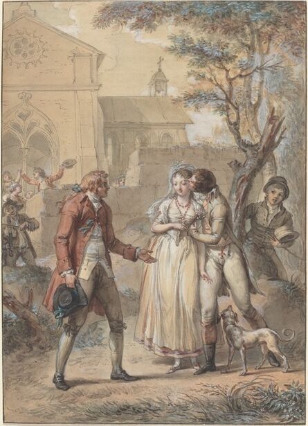 Jacques Louis François Touzé, ‘The Kiss Returned’, in or before 1795