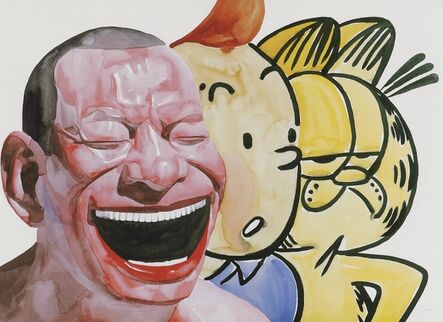 Yue Minjun, ‘Smile and the World Smiles With You (Smile-ism No. 16)’, 2006