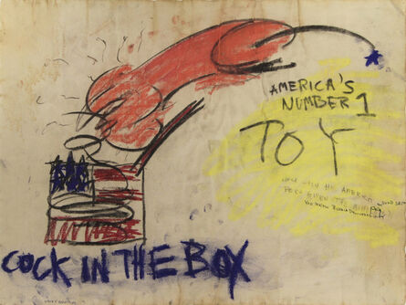 Judith Bernstein, ‘COCK IN A BOX’, 1966