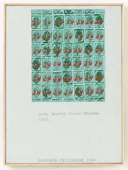 Richard Pettibone, ‘Andy Warhol, "Green Stamps", 1962’, 1965