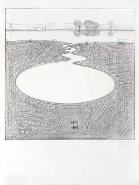 Wayne Thiebaud, ‘Silver Landscape’, 1971