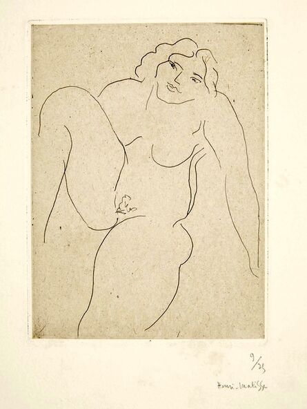 Henri Matisse, ‘Nu de face, jambe droite repliee’, 1929