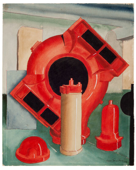 Carl Grossberg, ‘Wood models red (Weisse und Monski / Halle)’, 1936