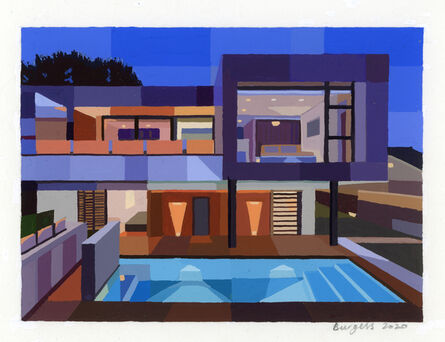 Andy Burgess, ‘Terrace at dusk ’, 2022