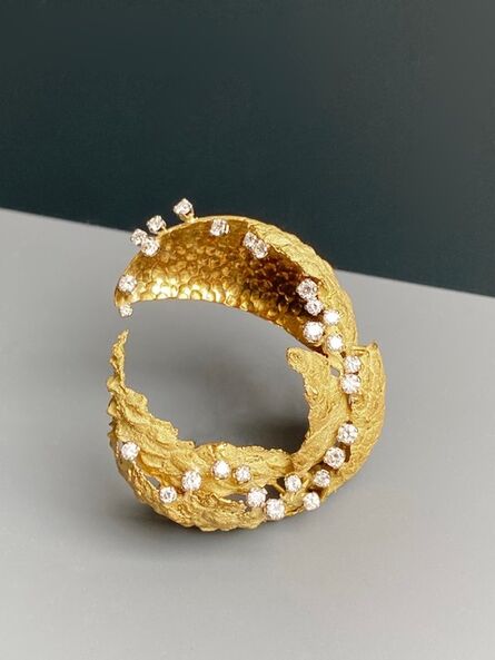 Andrew Grima, ‘Gold and diamond 'Lychee' Brooch’, 1965