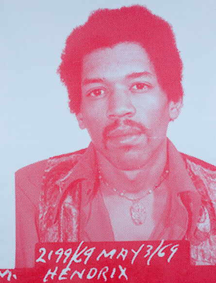 Russell Young, ‘Jimi Hendrix- Light Blue & Magenta’, 2007