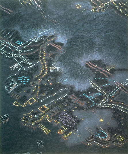 Yvonne Jacquette, ‘Clouds Obscuring San Diego’, 1987