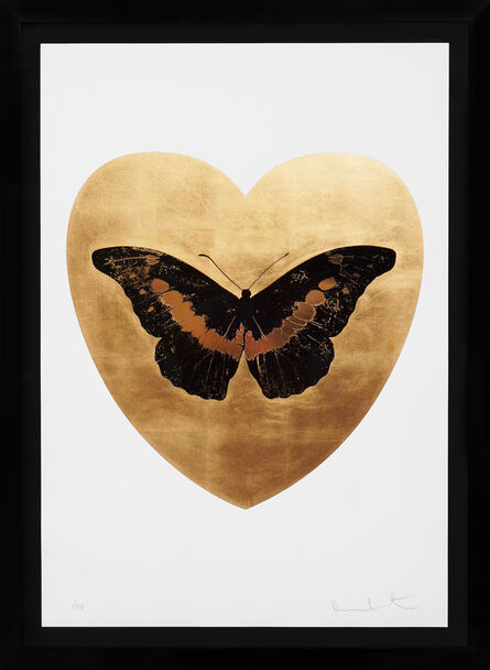 Damien Hirst, ‘'I Love You' Butterfly, Black/Gold’, 2015