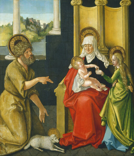 Hans Baldung, ‘Saint Anne with the Christ Child, the Virgin, and Saint John the Baptist’, ca. 1511
