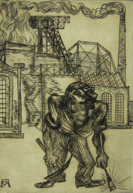 Conrad Felixmuller, ‘The Old Collier | Der alte Kohlenarbeiter’, 1921