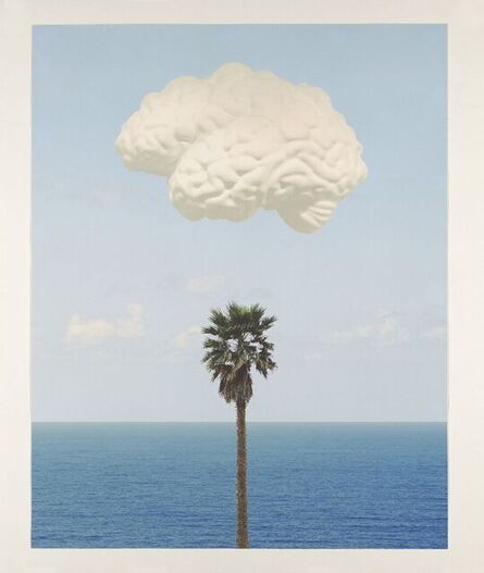 John Baldessari, ‘Brain/Cloud (With Seascape and Palm Tree)’, 2009
