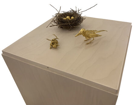 Noel Grunwaldt, ‘Two Gold Birds with Nest’, 2016