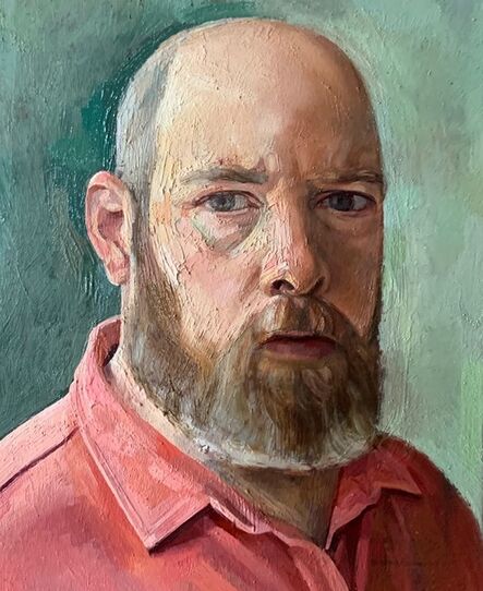 Jeremy Long, ‘Self-Portrait in Red Shirt’, 2020