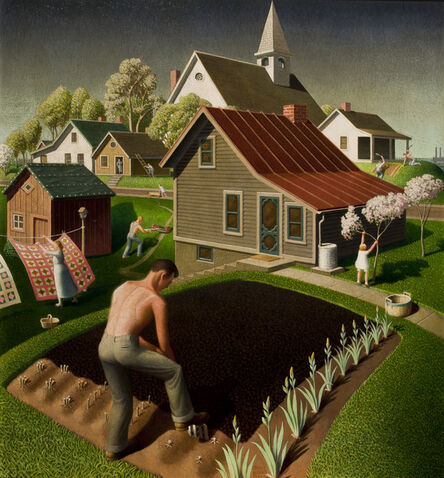 Grant Wood, ‘Spring in Town’, 1941