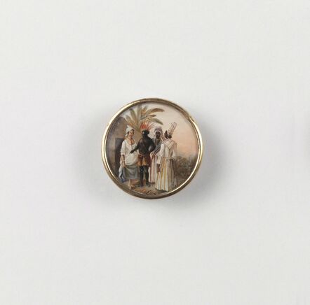 Agostino Brunias, ‘Button Showing West Indian Scene’, ca. 1795