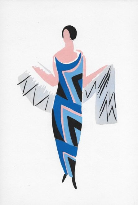 Sonia Delaunay, ‘Dame en Bleu’, 1969