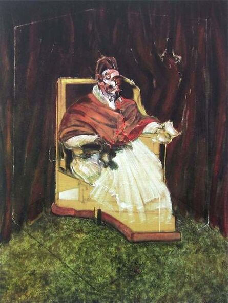 Francis Bacon, ‘Portrait Pope Innocent XII, Limited Edition Foundation Maeght Offset Lithograph’, 1995