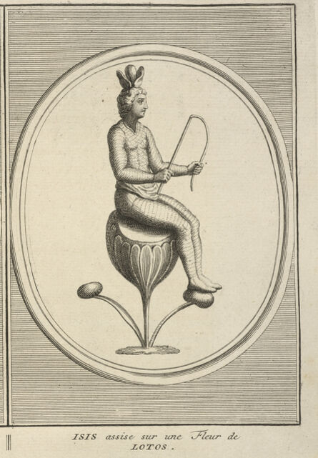 Bernard Picart, ‘Isis Seated on a Lotus Flower’, 1723-1743
