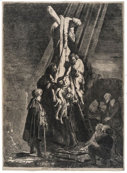 Rembrandt van Rijn, ‘The Descent from the Cross: Second Plate’, 1633