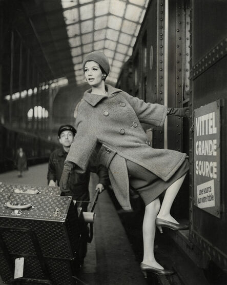 Louis Faurer, ‘Model hanging out of Train Car’, 1960