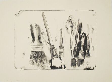 Jim Dine, ‘Brushes Drawn on Stone #2’, 2010