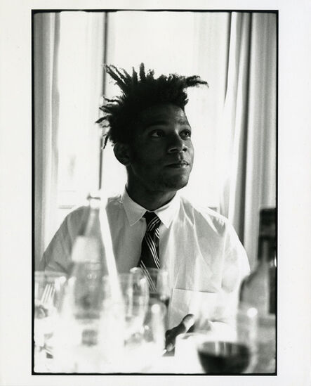 Michael Halsband, ‘Jean-Michel Basquiat, Breakfast Set #1, July 1985 Lisbon, Portugal’, 1985