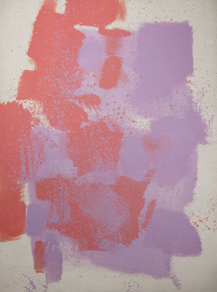 Carl Holty, ‘Red, Purple, White #58’, 1970