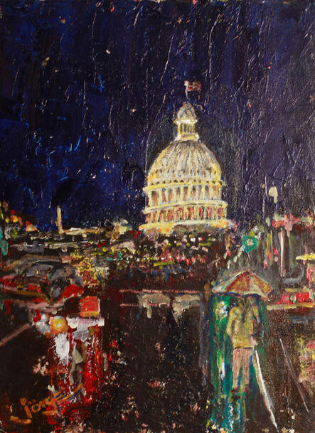 Jorge Garza, ‘Rainy Night in D.C.’, 2020