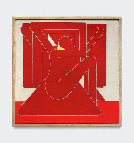 Richard Colman, ‘Untitled, (Red Figure, Yellow Eye)’, 2018
