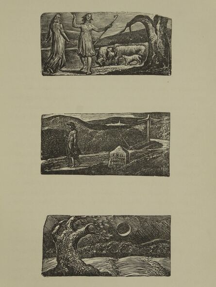 William Blake (1757-1827), ‘The Blighted Corn, A set of 3 original woodcuts/engravings’, 1821