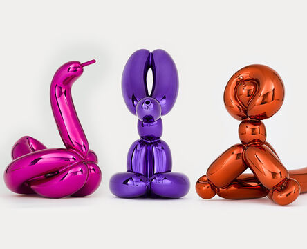 Jeff Koons, ‘Set of 3 Balloons Animals Matching Number’, 2019
