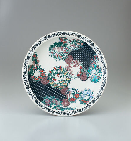 Imaizumi Imaemon XIV, ‘Round Plate with Flower Circle Patterns’, 2015