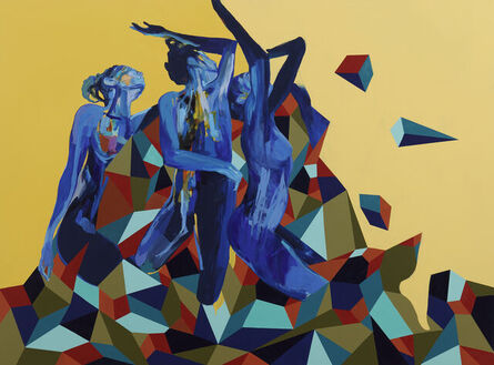 Adia Millett, ‘Untitled (3 Figures Yellow)’, 2022