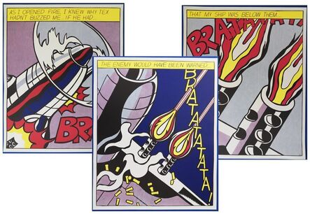 Roy Lichtenstein, ‘As I opened fire (lifetme edition)’, 1923