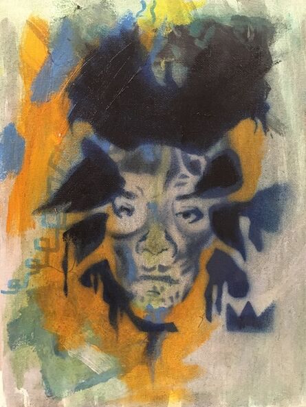 Damian Gonzales, ‘Basquiat Skull’, 2015