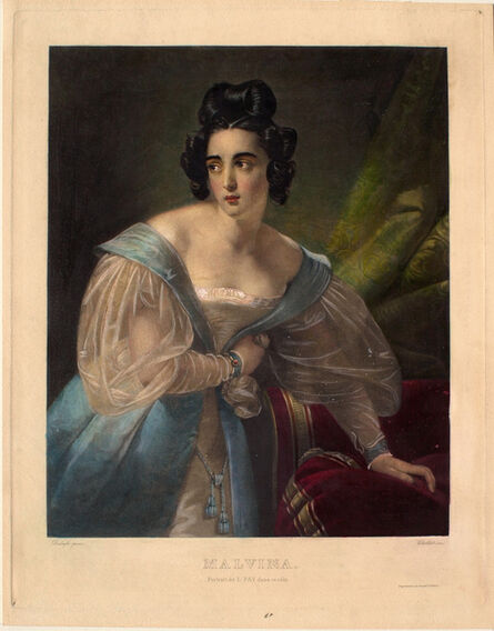 Antoine Joseph Chollet after Claude-Marie Dubufe, ‘Malvina (Portrait de L. Fay dans ce rôle)’, 1803-1903