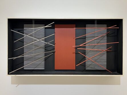 Jesús Rafael Soto, ‘Vibración, Bastones con Rojo’, 1964