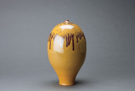 Brother Thomas Bezanson, ‘Small vase, saffron yellow iron glaze’, n/a