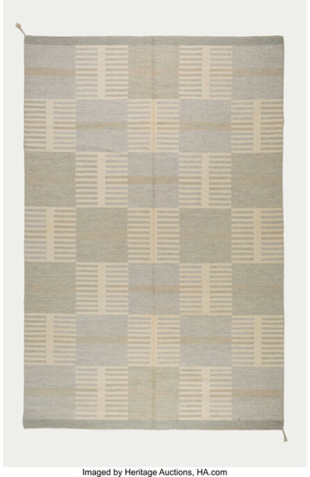 Carl Malmsten, ‘Geometric Flat-Weave Carpet’, circa 1950